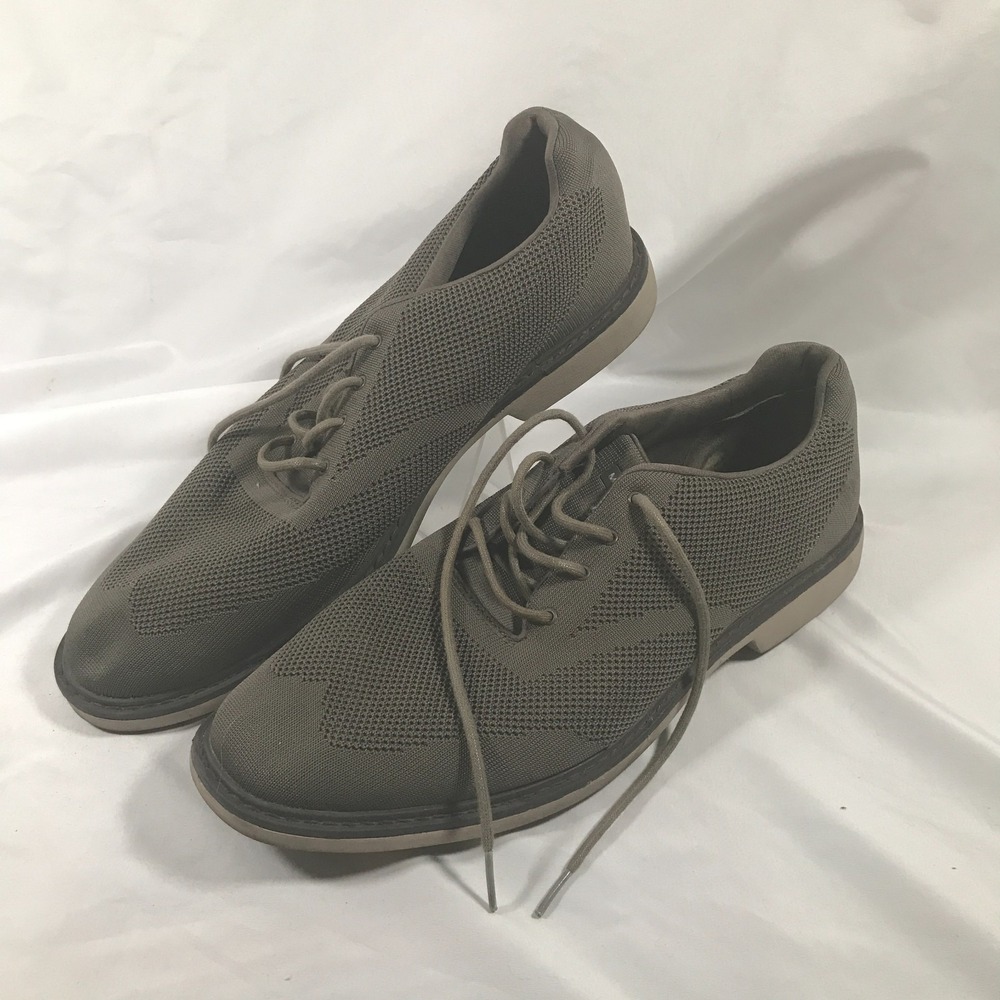 Mark Nason Los Angeles Hardee Oxford Taupe‎ DressKnit Lace Up Shoes Mens US 13